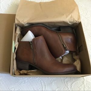 Lucky Brand Basel Ankle Booties 8 “Toffee”